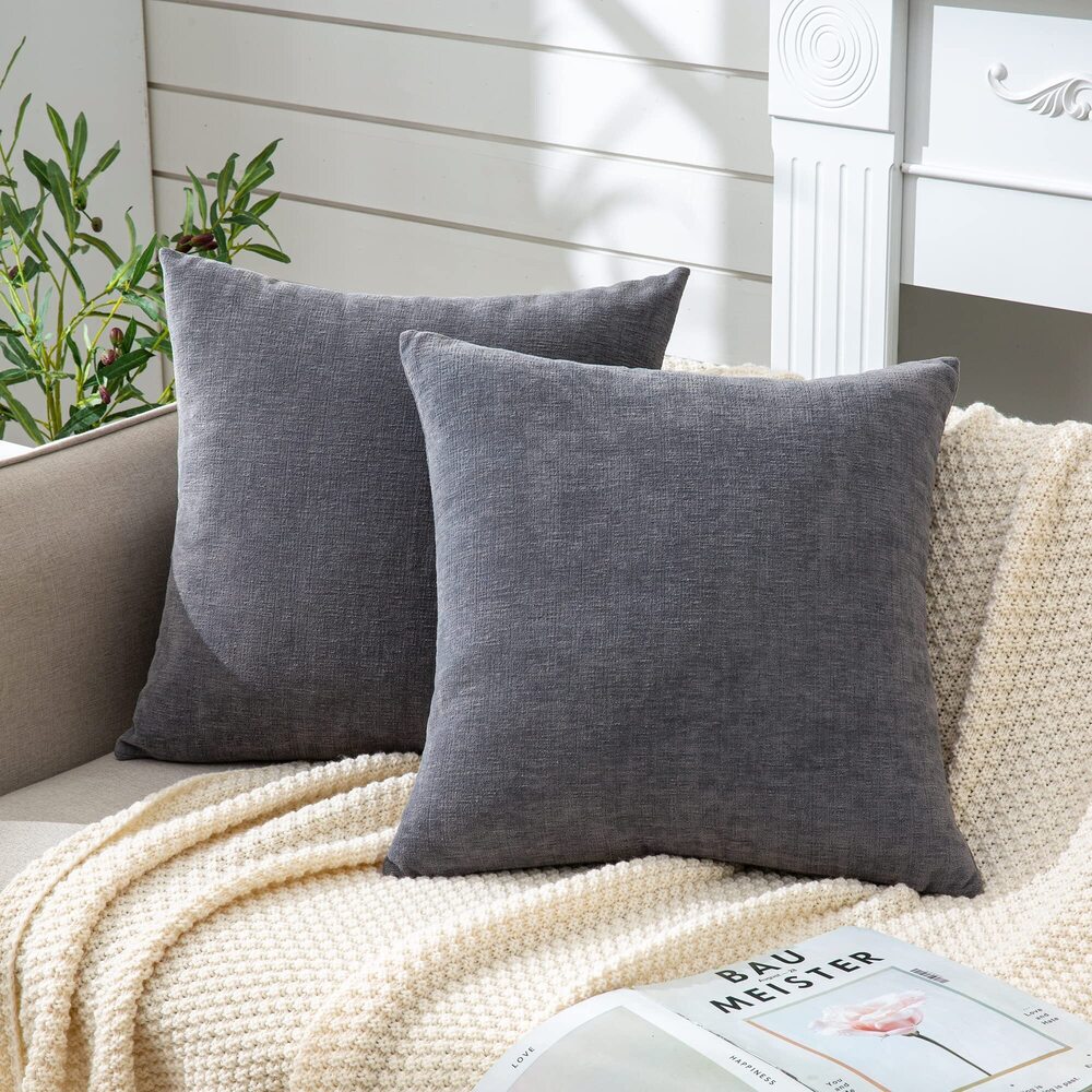 2970 Decorative Square Throw Pillow Covers 22"x22" Inch Set of 2, Super